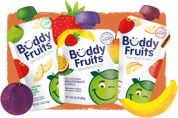 Buddy Fruits Pure Blended Fruit To Go Apple, Mango, Banana and